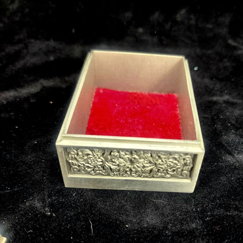 Trinket box Royal Selangor Classic Expressions Rectangle  pewter engraved - Picture 7 of 12